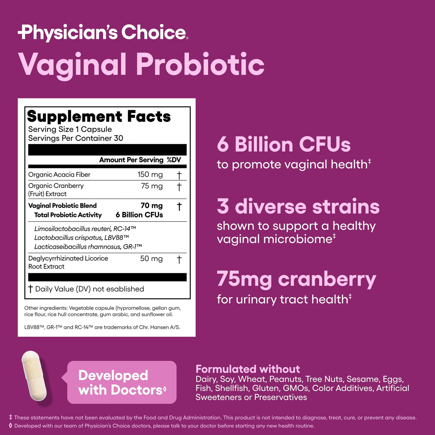 Femflora Natural Vaginal Probiotic